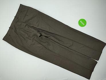 ciuchy uzywane: Męskie spodnie garniturowe - Kolor: ciemny brąz/khaki - Krój — 3