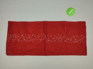 Dekoracje do domu: Obrus 88 x 40, kolor - Czerwony, stan - Idealny — 2