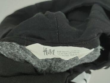 biala koszulka basic: Sweatshirt, H&M, 12 years, 146-152 cm, condition - Very good — 4