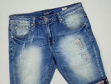 biker szorty: Denim, Szorty dla mężczyzn, rozmiar L — 1