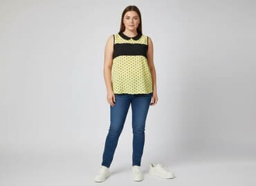 żółte bluzki z krótkim rękawem: Bluzka damska, rozmiar XL — 7