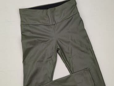 woskowane legginsy z wysokim stanem: Legginsy Ze skóry ekologicznej damskie, rozmiar One size — 1