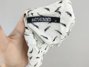 bluzka z piórami przy rękawach: HailyS, Women's blouse, size S — 4