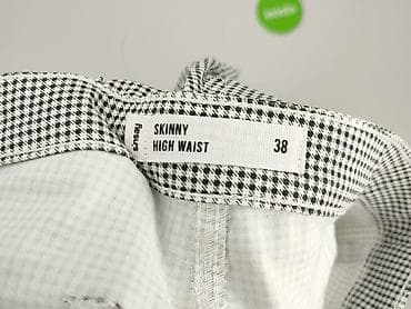 high waist: Spodnie materiałowe damskie, rozmiar M — 4