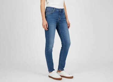 dżinsy z dziurami z wysokim stanem: Pepco, Jeansy damskie, rozmiar S — 1