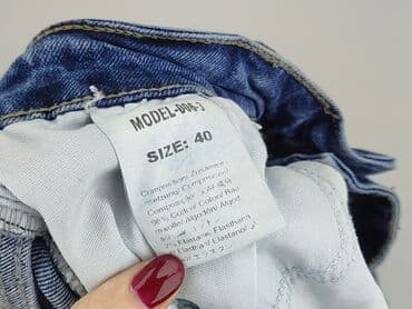 jeansy push up z wysokim stanem: Jeansy damskie, rozmiar L — 4