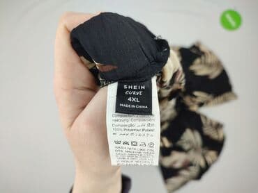 culotte jeans: Shein Curve, Spodnie 3/4 damskie, rozmiar 4XL — 4