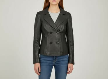 naprawa kurtki z eko skóry: Massimo Dutti, Kurtka skórzana damska, rozmiar S — 7