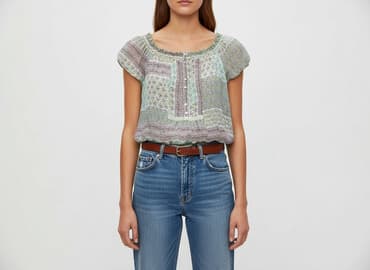 rozowa koszula w paski zara: Zara, Bluzka damska, rozmiar S — 7