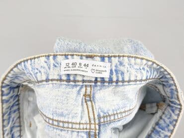 szerokie dżinsy z wysokim stanem: Denim Co, Jeansy damskie, M — 5