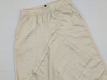 zara spodnie beżowe z wysokim stanem: H&M Divided, Material trousers for women, size S — 2