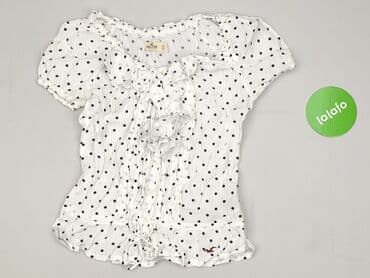 czarne bluzki w biale grochy: Hollister, Bluzka damska, XS — 2