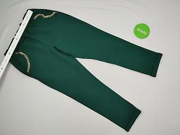 dżinsy z łańcuchem: Spodnie materiałowe damskie, rozmiar M — 3