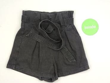 krótkie spodenki z wysokim stanem czarne: Szorty damskie, rozmiar S — 2