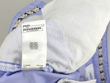 granatowe chinosy damskie: F&F, Spodnie materiałowe damskie, rozmiar M — 6