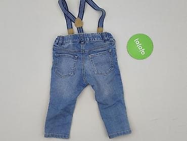 kik bluzy: Spodnie jeansowe, H&M, 6-9 miesięcy, stan - Bardzo dobry — 3