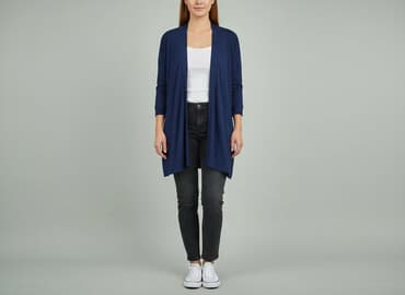 sweter z dekoltem v: Kardigan damski, rozmiar M — 6