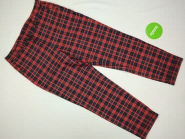 marynarka w kratę damska h m: H&M L.O.G.G., Spodnie materiałowe damskie, rozmiar XL — 2