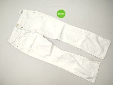 biale szerokie jeansy: Jeansy damskie, rozmiar XL — 2