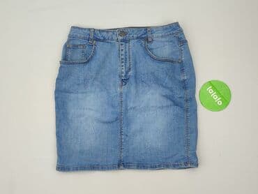 spódniczka dżinsowe z wysokim stanem: CAMAIEU, Spódnica damska, rozmiar L — 2