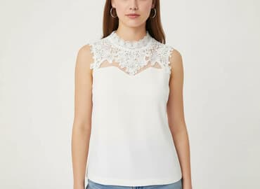 bluzki koronka allegro: Top damski, rozmiar S — 6