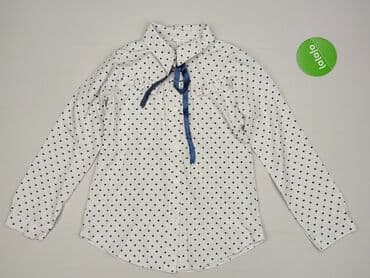 sukienki w geometryczne wzory: Shirt 12 years, condition - Perfect, pattern - Print, color - White — 2