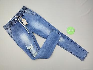 pull on trousers h: Jeansy damskie, rozmiar L — 2