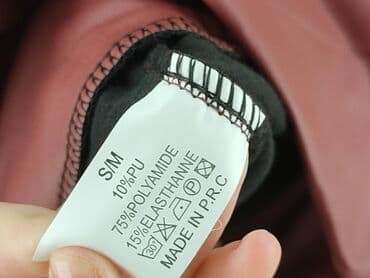 koszula damska z eko skóry: Leggings Eco-leather for women, size S — 5