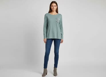 bluzki z dlugim rekawem basic: Esmara, Bluzka damska, rozmiar S — 7