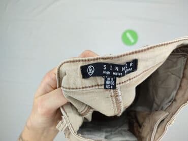 krótkie spodenki do grubych rajstop: Skinny, Jeansy damskie, S — 4