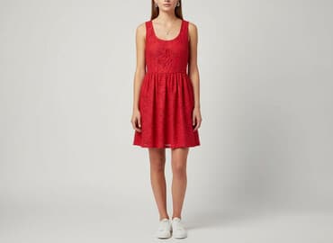 piękne czerwone sukienki na wesele: Sukienka damska, rozmiar S — 6