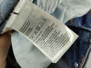 hm krótkie spodenki dzins low waist: H&M, Szorty damskie, rozmiar S — 5