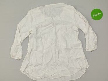 białe bluzki ze zlotym nadrukiem: Bluzka damska, rozmiar S — 3