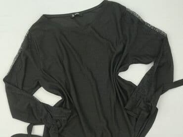 top z piórami czarny: Bluzka damska, rozmiar M — 1