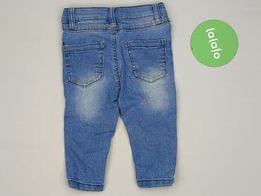 kombinezon wiosenny dla noworodka 56: Spodnie jeansowe, So cute, 6-9 miesięcy, stan - Idealny — 3