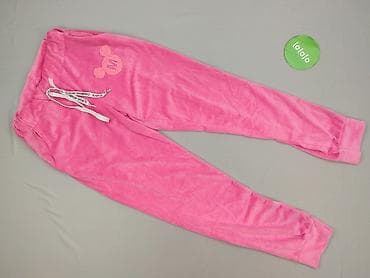 kremowe dresy: Velour, Spodnie dresowe damskie, rozmiar S — 2