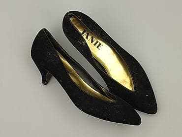 vans 39: Czarne czółenka Jante – damskie - Klasyczny, smukły nosek w szpic - — 1