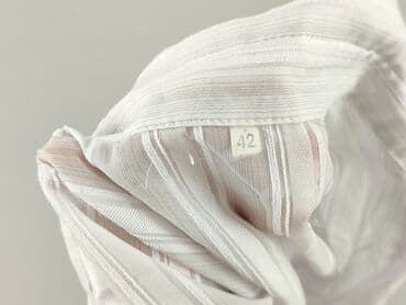 biała bluzka w czarne paski: Women's blouse, size XL — 4