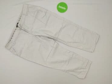 granatowe chinosy damskie: F&F, Spodnie materiałowe damskie, rozmiar M — 2