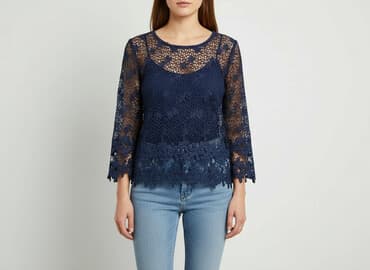 bluzka z długim rękawem guess damska: George, Bluzka damska, rozmiar M — 6