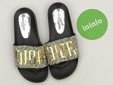 klapki z wlasnym napisem: Dior, Klapki damskie, rozmiar 37 — 2