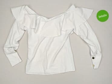 biala bluzka na jedno ramie: Pakuten, Bluzka damska, rozmiar S — 4