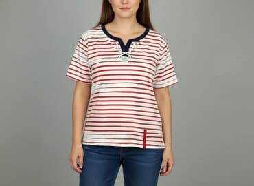 tommy hilfiger t shirt damski granatowy: Wind, T-shirt damski, rozmiar 3XL — 7