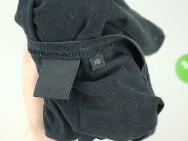 czarne t shirty damskie w serek: Ichi, T-shirt damski, rozmiar XS — 4