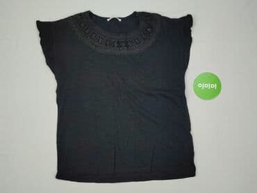 czarne t shirty damskie w serek: Camaïeu, T-shirt damski, rozmiar M — 2