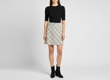 czarne spódnice w kratę: Primark, Spódnica damska, rozmiar XS — 6