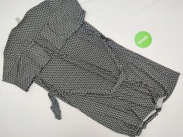 czarną sukienka z białym kołnierzykiem h m: H&M, Sukienka damska, rozmiar L — 4