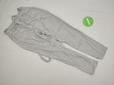 spodnie marszczone w pasie: Denim, Spodnie materiałowe damskie, XS — 3