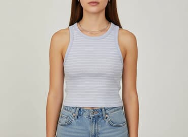 crop koszula: Sinsay, Bluzka damska, rozmiar XS — 6