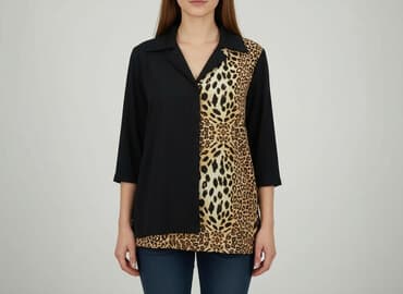 spodnie serduszka by o la la czarne: Bluzka damska, rozmiar L — 6